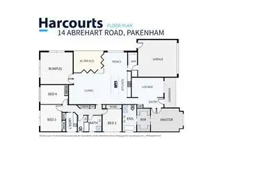 Floorplan of Homely house listing, 14 Abrehart Road, Pakenham VIC 3810