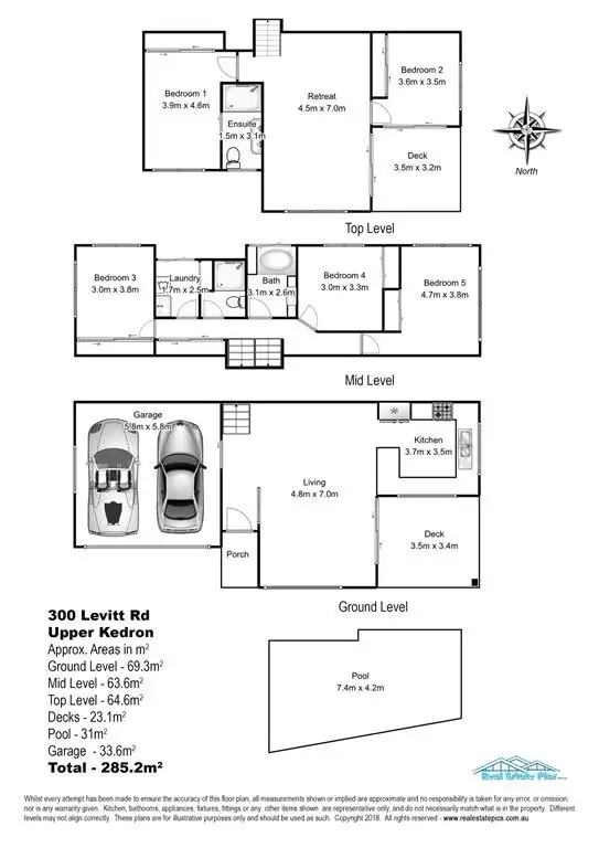 Floorplan of Homely house listing, 300 Levitt Road, Upper Kedron QLD 4055
