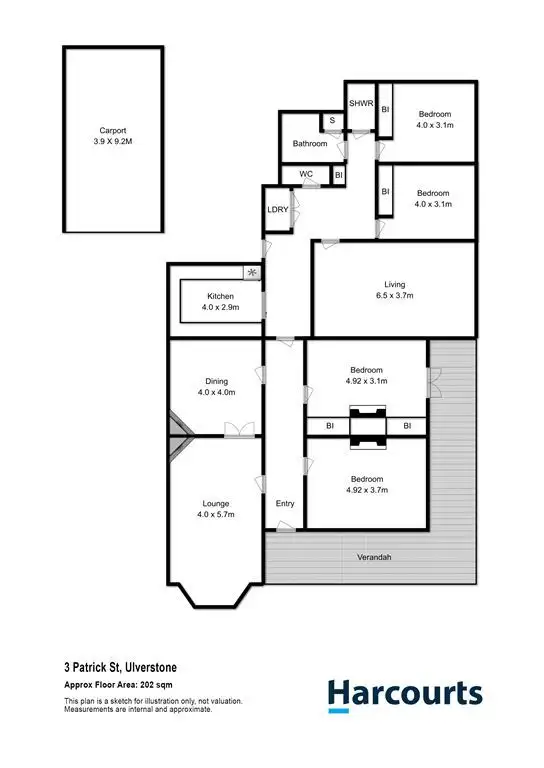 Floorplan of Homely house listing, 3 Patrick Street, Ulverstone TAS 7315
