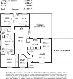 Floorplan of Homely house listing, 41 Matthew Smillie Drive, Nairne SA 5252