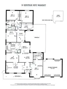 Floorplan of Homely house listing, 58 Equestrian Drive, Woodcroft SA 5162
