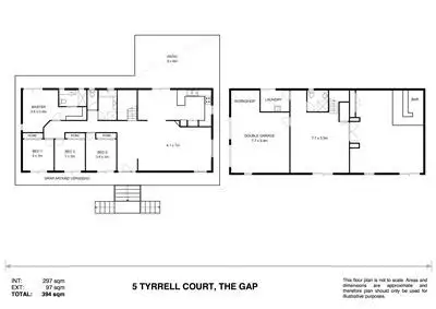 Floorplan of Homely house listing, 5 Tyrrell Court, The Gap QLD 4061