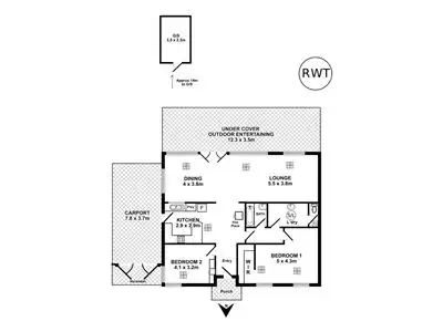 Floorplan of Homely house listing, 24 Burton Avenue, Park Holme SA 5043