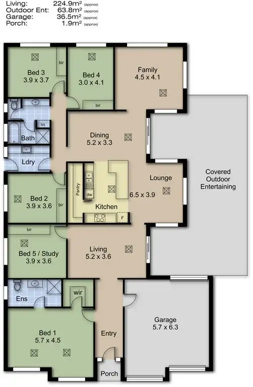 Floorplan of Homely house listing, 18 Clover Way, Nairne SA 5252