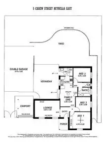 Floorplan of Homely house listing, 5 Carew Street, Reynella East SA 5161