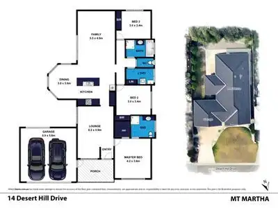 Floorplan of Homely house listing, 14 Desert Hill Drive, Mount Martha VIC 3934