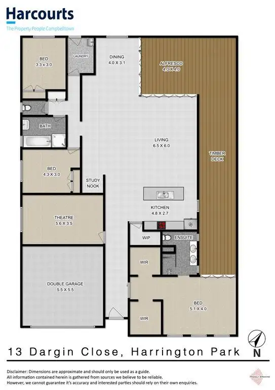 Floorplan of Homely house listing, 13 Dargin Close, Harrington Park NSW 2567