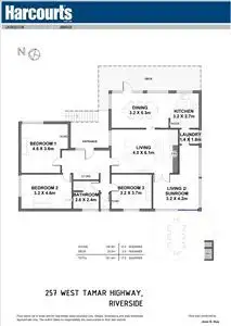 Floorplan of Homely house listing, 257 West Tamar Road, Riverside TAS 7250