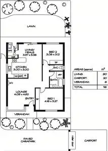 Floorplan of Homely unit listing, U6/3 Mulberry Court, Magill SA 5072