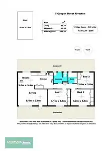 Floorplan of Homely house listing, 7 Cooper Street, Riverton SA 5412