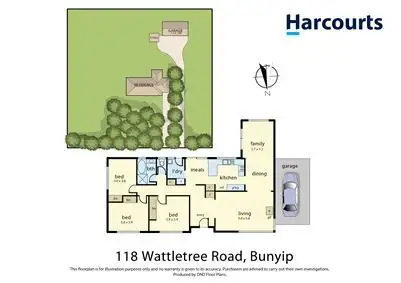Floorplan of Homely house listing, 118 Wattletree Road, Bunyip VIC 3815