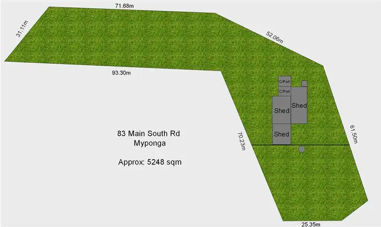 Floorplan of Homely land listing, 83 Main South Road, Myponga SA 5202