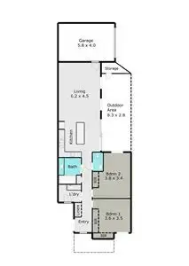 Floorplan of Homely townhouse listing, 15 Monastery Drive, Wendouree VIC 3355