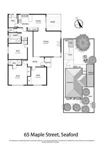 Floorplan of Homely house listing, 65 Maple Street, Seaford VIC 3198