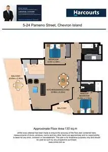 Floorplan of Homely apartment listing, 5/24 Parneno Street, Chevron Island QLD 4217