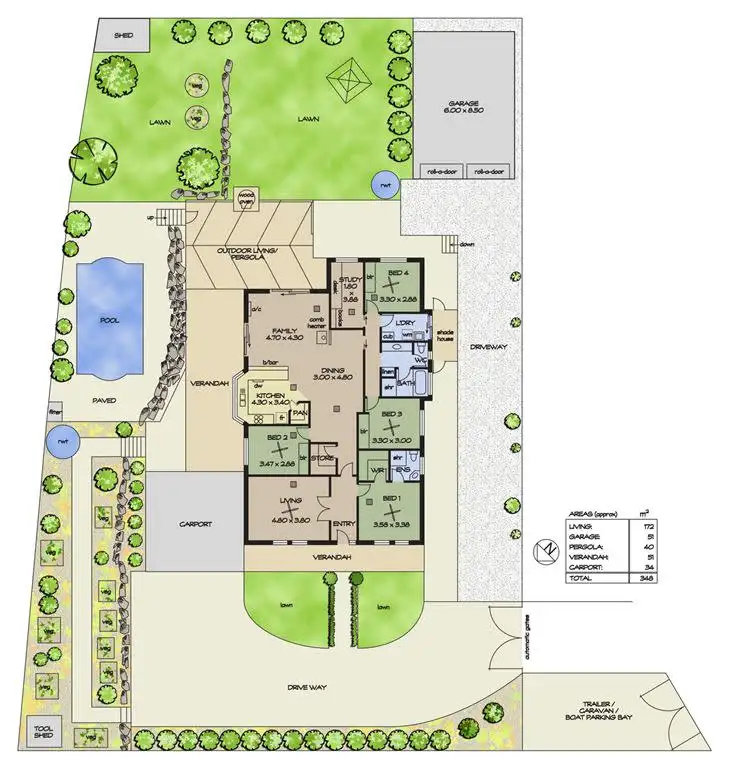 Floorplan of Homely house listing, 11 The Close, Chandlers Hill SA 5159