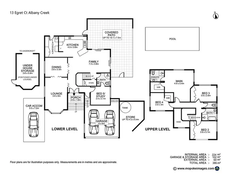 Floorplan of Homely house listing, 13 Egret Court, Albany Creek QLD 4035