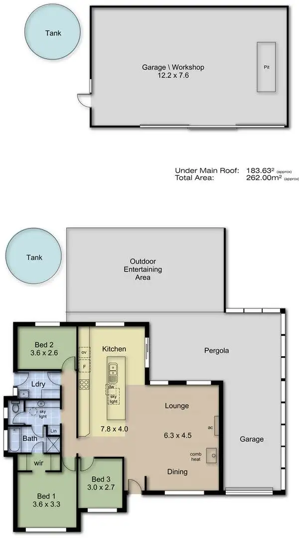 Floorplan of Homely house listing, 180 Onkaparinga Valley Road, Woodside SA 5244
