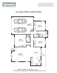 Floorplan of Homely townhouse listing, 1/36 Jade Street, Albany Creek QLD 4035
