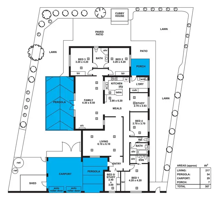 Floorplan of Homely house listing, 24 York Drive, Flagstaff Hill SA 5159