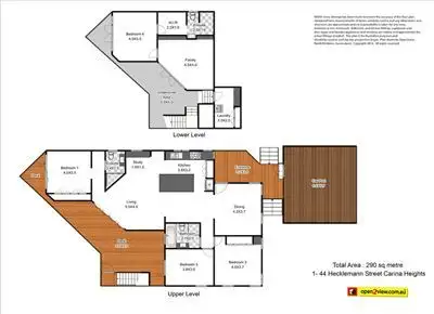 Floorplan of Homely house listing, 44 Hecklemann Street, Carina Heights QLD 4152
