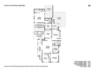 Floorplan of Homely house listing, 34 Glen Holm Street, Mitchelton QLD