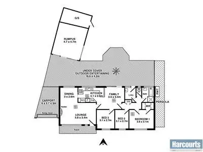 Floorplan of Homely house listing, 6 Horn Drive, Happy Valley SA 5159