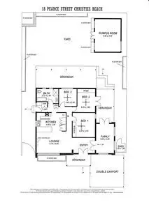 Floorplan of Homely house listing, 18 Pearce Street, Christies Beach SA 5165