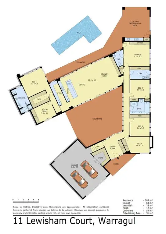 Floorplan of Homely house listing, 11 Lewisham Court, Warragul VIC 3820