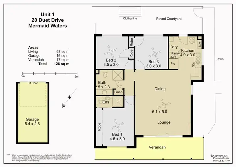 Floorplan of Homely unit listing, 1/20 Duet Drive, Mermaid Waters QLD 4218