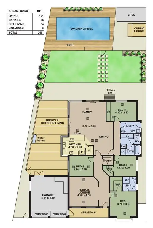 Floorplan of Homely house listing, 22 Hermitage Avenue, Morphett Vale SA 5162