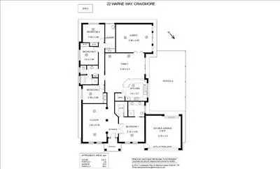 Floorplan of Homely house listing, 22 Warne Way, Craigmore SA 5114