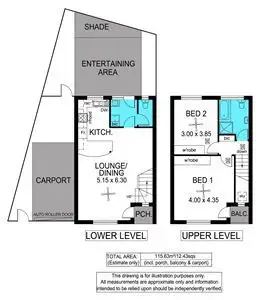 Floorplan of Homely townhouse listing, 5/285 Morphett Road, Oaklands Park SA 5046