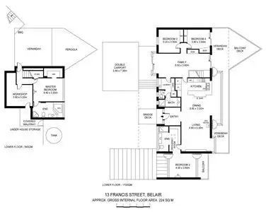 Floorplan of Homely house listing, 13 Francis Street, Belair SA 5052