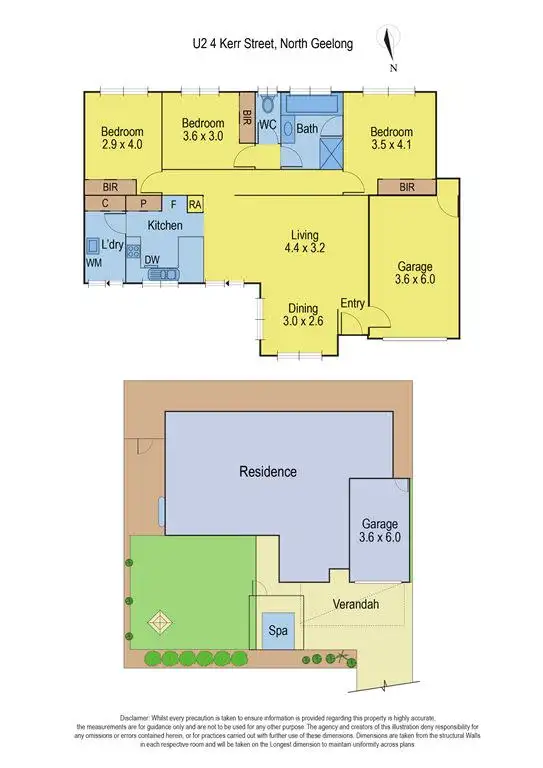 Floorplan of Homely unit listing, 2/4 Kerr Street, North Geelong VIC 3215