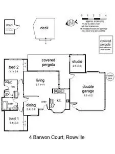 Floorplan of Homely house listing, 4 Barwon Court, Rowville VIC 3178