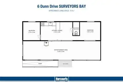 Floorplan of Homely house listing, 6 Dunn Drive, Surveyors Bay TAS 7116