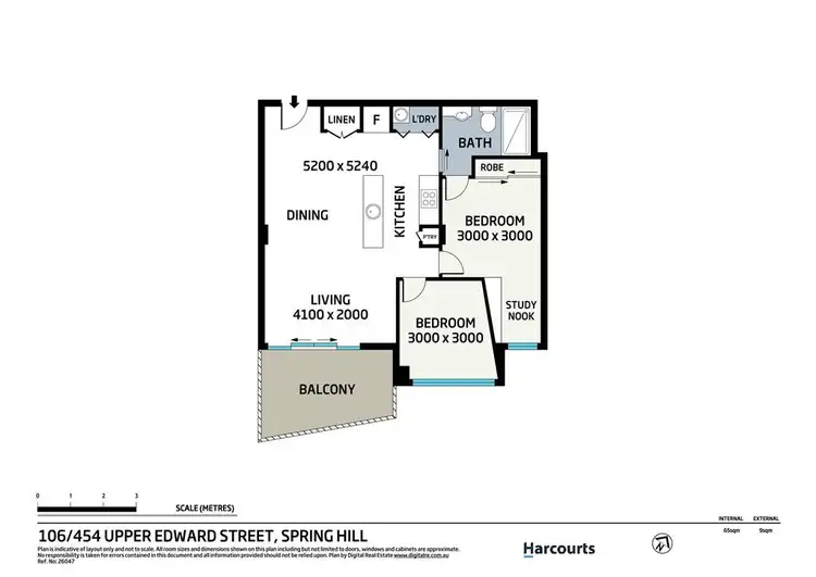Floorplan of Homely unit listing, 106/454 Upper Edward Street, Spring Hill QLD 4000