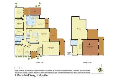 Floorplan of Homely house listing, 1 Mansfield Way, Kellyville NSW 2155