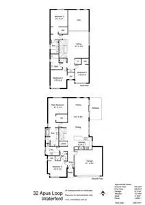 Floorplan of Homely house listing, 32 Apus Loop, Waterford WA 6152