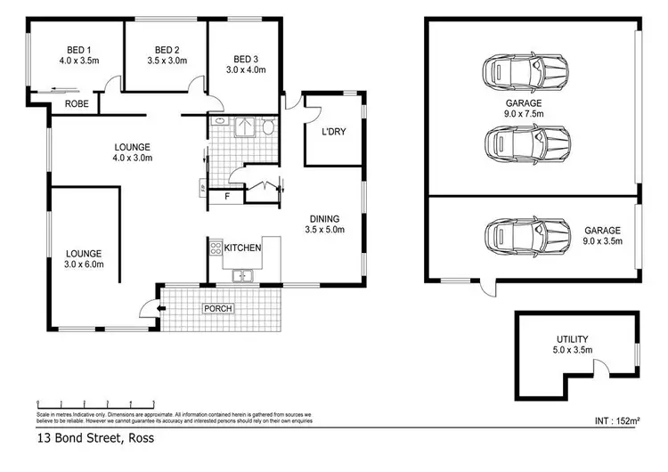 Floorplan of Homely house listing, 13 Bond Street, Ross TAS 7209