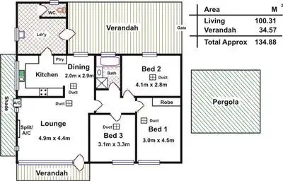 Floorplan of Homely house listing, 9 Peake Street, Freeling SA 5372