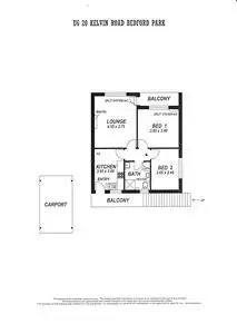 Floorplan of Homely unit listing, 6/20 Kelvin Road, Bedford Park SA 5042