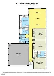Floorplan of Homely house listing, 6 Glade Drive, Wallan VIC 3756