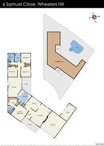 Floorplan of Homely house listing, 6 Samuel Close, Wheelers Hill VIC 3150
