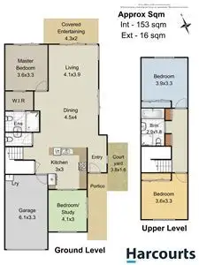Floorplan of Homely townhouse listing, 1/32 Lister Street, North Lakes QLD 4509
