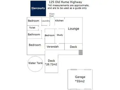 Floorplan of Homely house listing, 125 Old Hume Highway, Glenrowan VIC 3675
