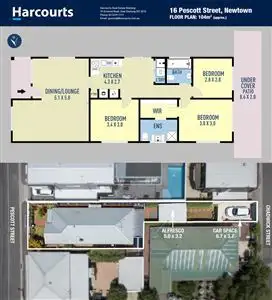 Floorplan of Homely house listing, 16 Pescott Street, Newtown VIC 3220
