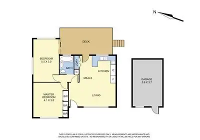 Floorplan of Homely house listing, 14 Oakley Street, Mount Dandenong VIC 3767
