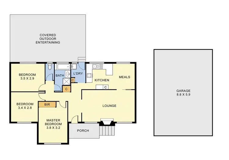 Floorplan of Homely house listing, 22 Mountfield Road, Kilsyth VIC 3137